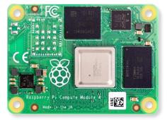Одноплатный компьютер Raspberry Pi compute module 4 (1 ГБ ОЗУ, 16 ГБ eMMC, без Wi-Fi)