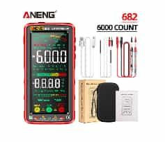Professional Multimeter Rechargable Digital Red ANENG 682 (With Battery)