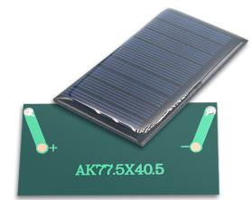 Капельная солнечная панель 4.5V 90MA (поликристаллическая, 4.5В, 90мА, 77.5x40.5мм)