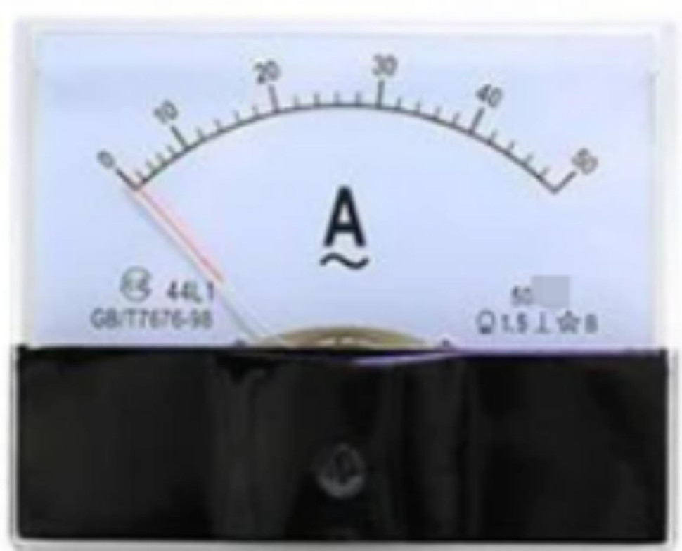 Analog Panel Pointer 44L1-A AC Ammeter Ammeter Direct 50A Size:100mmx80mm