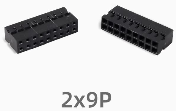 Dupont Housing 2*9P Double Row 2.0MM Connector