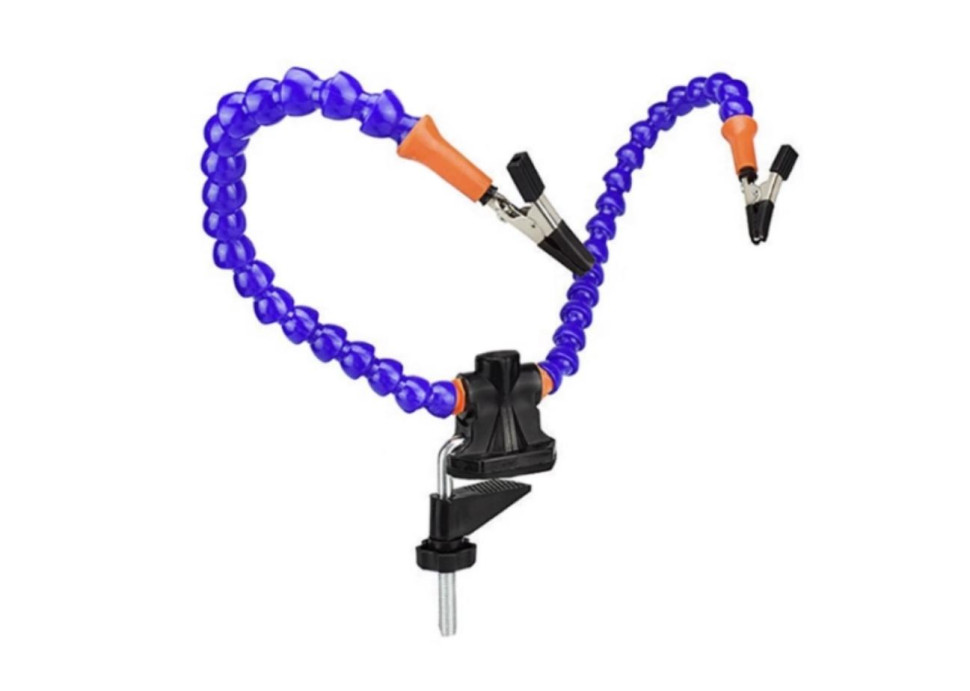 PCB Welding Flexible Blue Multifunctional (3 Holes 2 Arms) Arms