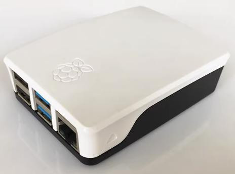 Корпус для Raspberry Pi 4B (черно-белый, ABS, версия для Китая)