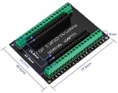 Черный 38-пиновый терминальный адаптер ESP32/V4/Goouuu