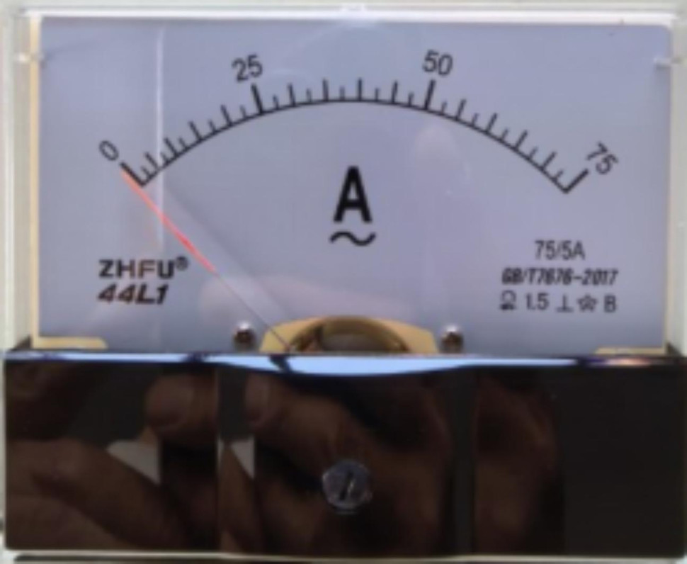 needs to be used with a CT! Note: The 75A meter above Analog Panel Pointer 44L1-A AC Ammeter Size:100mmx80mm Ammeter 75/5A