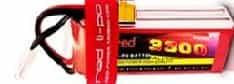 Аккумулятор RED (LiPo, 2S, 3300 мАч, 7.4В, 25С, высокая мощность, для авиамоделей, разъем XT60 Female)