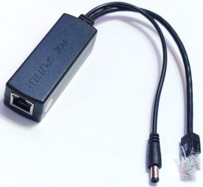 100M PoE Splitter (разъем DC5.5x2.1мм, 48В на 12В, 1.2А)