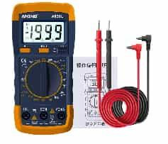 Smart Digital Multimeter (With Battery,Bubble Stop Production!! Yellow-Blue ANENG A830L Profesional Bag)