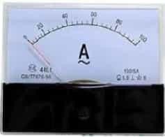 Note: The 100A meter above needs to be used with a CT! Analog Panel Pointer 44L1-A AC Ammeter Size:100mmx80mm Ammeter 100/5A