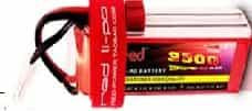 Аккумулятор RED (LiPo, 2S, 3300 мАч, 7.4В, 25С, для авиамоделей, разъем T Female)