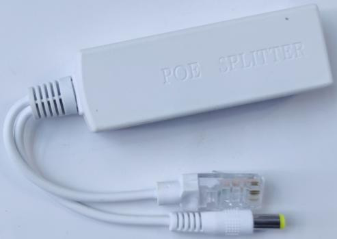 100M PoE Splitter (разъем DC5.5x2.1мм, 48В на 12В, 2А, белый)