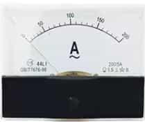 Note: The 200A meter above needs to be used with a CT! Analog Panel Pointer 44L1-A AC Ammeter Size:100mmx80mm Ammeter 200/5A