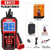 Car Motorcycle Battery KONNWEI KW870 12V Diagnostics Tool Tester Car OBD2 Scanner