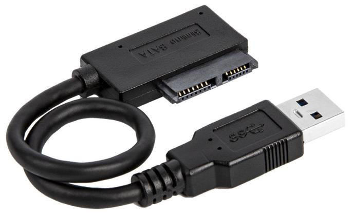 Кабель для внешнего жесткого диска SATA (7+6 пин) - USB 3.0 (длина 20 см)