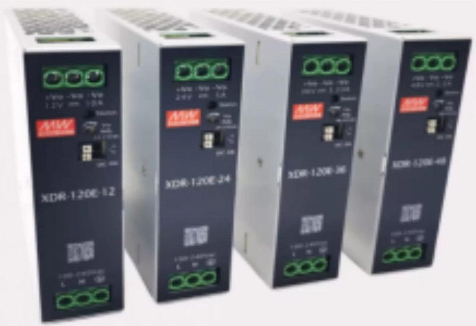 WELL XDR-120E-12 DIN Original Taiwan MEAN Rail Power Supply