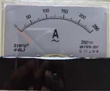 Note: The 250A meter above needs to be used with a CT! Analog Panel Pointer 44L1-A AC Ammeter Size:100mmx80mm Ammeter 250/5A