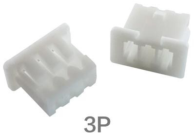 Штекерный корпусной разъем 3P (1.25 мм, белый, пластик, 3 контакта, male)