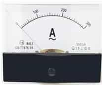 Note: The 300A meter above needs to be used with a CT! Analog Panel Pointer 44L1-A AC Ammeter Size:100mmx80mm Ammeter 300/5A