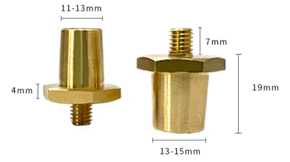 Terminal Adapter Brass 1 Pair M6 Battery Battery Pole