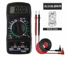 Портативный мультиметр XL830L (черный, без батареи, цветная коробка)
