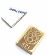 Медная пластина охлаждения для Raspberry Pi 4B (с клейкой основой 3M, 14x10x2мм, ультратонкая)