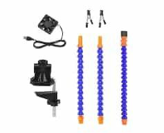 PCB Welding Flexible (3 Holes 3 Arms + Fan) Blue Multifunctional Arms
