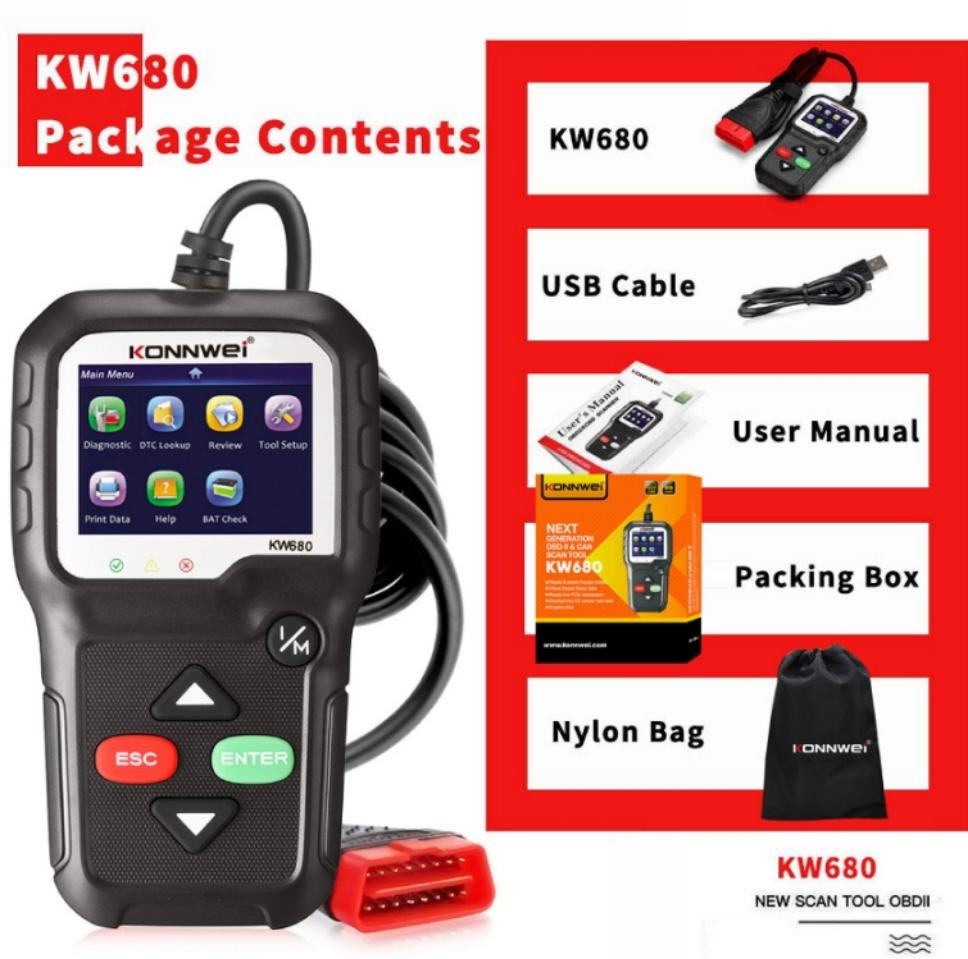 KONNWEI KW680 OBD2 Diagnostic Tool