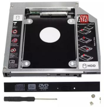 Карман для HDD (9.5 мм, алюминий, SATA 3.0, светодиодная индикация)