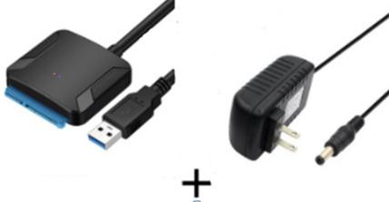 Кабель для внешнего жесткого диска SATA 3.0 - USB 3.0 (адаптер 12В 2А)
