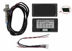 Цифровой тахометр (зеленый, 4 LED, 10-9999 об/мин, 8-24В, с датчиком Холла)