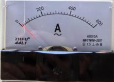 Note: The 600A meter above needs to be used with a CT! Analog Panel Pointer 44L1-A AC Ammeter Size:100mmx80mm Ammeter 600/5A