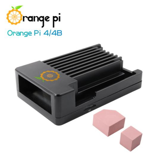 Корпус для Orange Pi 4/4B (алюминиевый, с термопроводящим клеем)