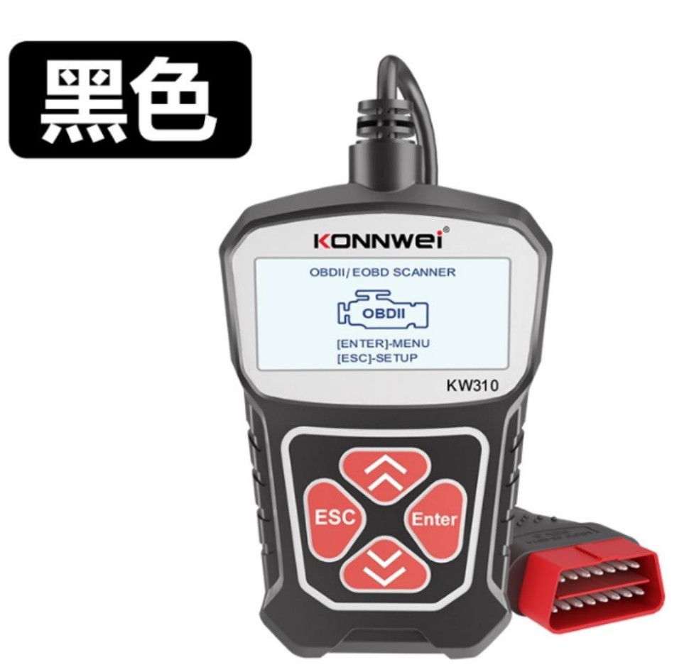 OBD2 Fault Diagnostic KONNWEI KW310 Car Tool Black