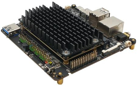 Одноплатный компьютер ROCK PI N10 (RK3399Pro, 4ГБ ОЗУ, 16ГБ EMMC)