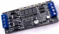 Таймер-реле на MOSFET (12В/24В, задержка/циклы, 7-30В)