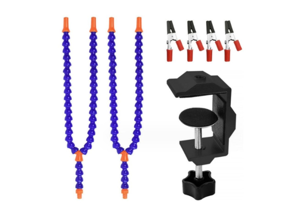 PCB Welding Flexible Blue Multifunctional (2 Holes 4 Arms) Arms