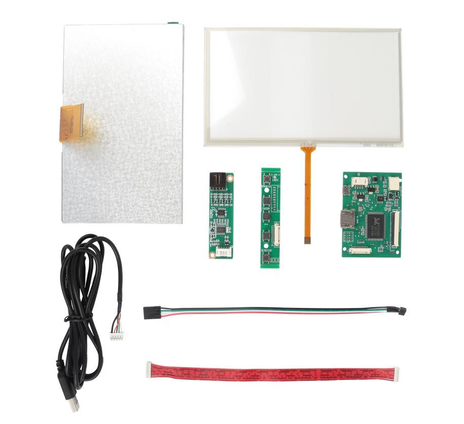 "LCD дисплей 7"" для Raspberry Pi 3/4 (IPS, 1024x600, резистивный)"
