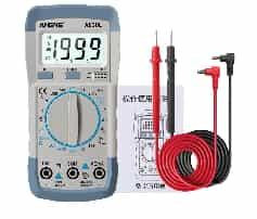 Smart Digital Multimeter (With Battery,Bubble Stop Production!! White-Grey ANENG A830L Profesional Bag)