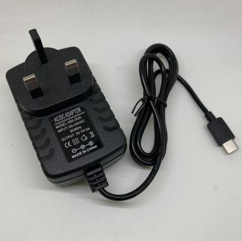 Адаптер питания Raspberry Pi 4B (Type-C, 5V/3A, UK вилка)